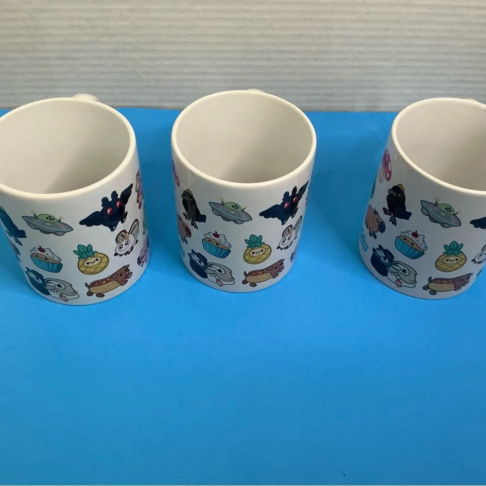 Lot Of 3 Squishable Ceramic Coffee Mugs